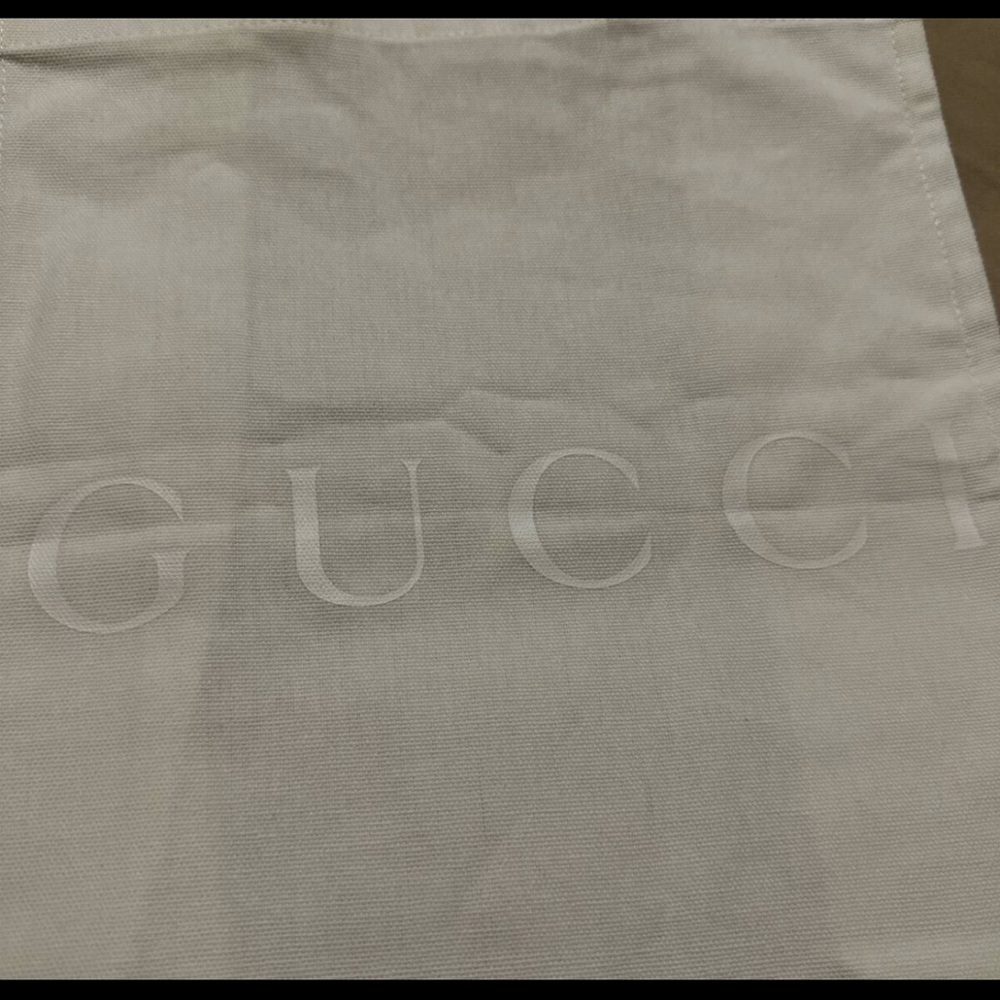 Gucci White Dust Bag